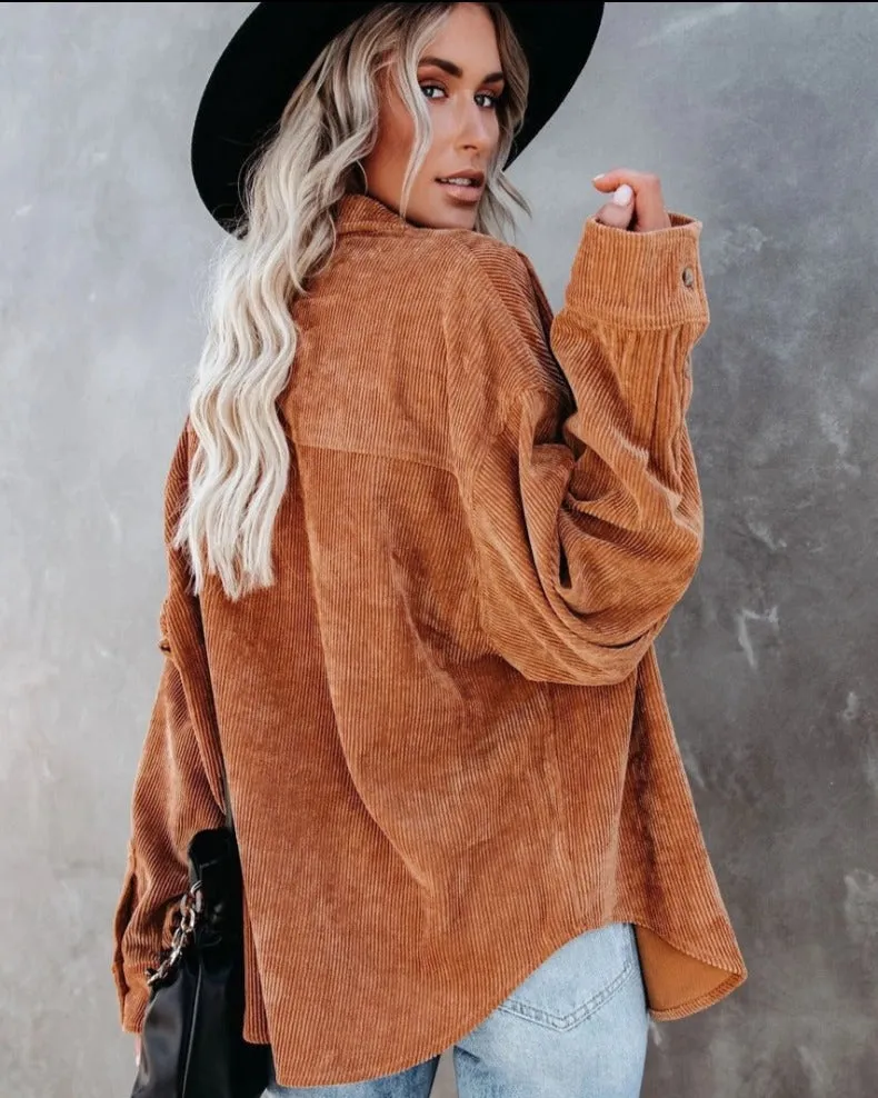 Brunet® | Stylish Oversized Blouse With Button Closure