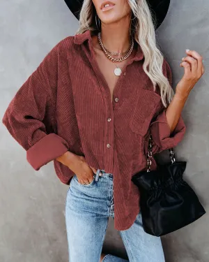 Brunet® | Stylish Oversized Blouse With Button Closure