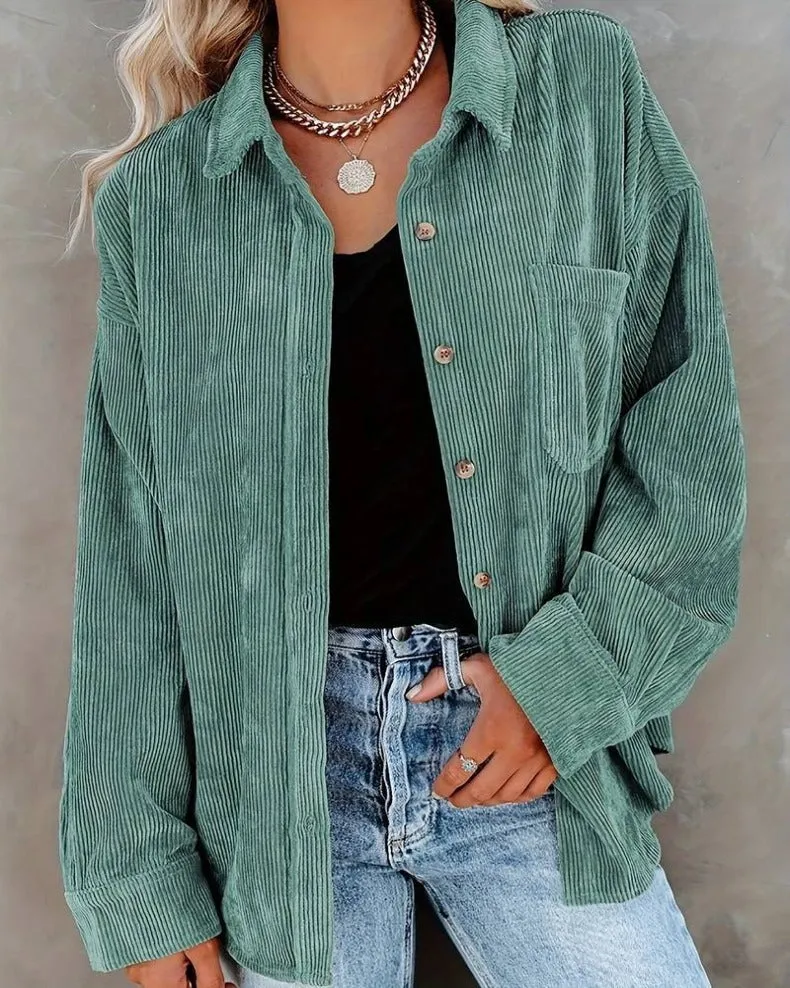 Brunet® | Stylish Oversized Blouse With Button Closure