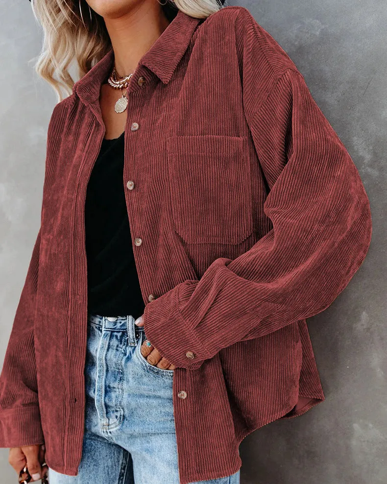 Brunet® | Stylish Oversized Blouse With Button Closure