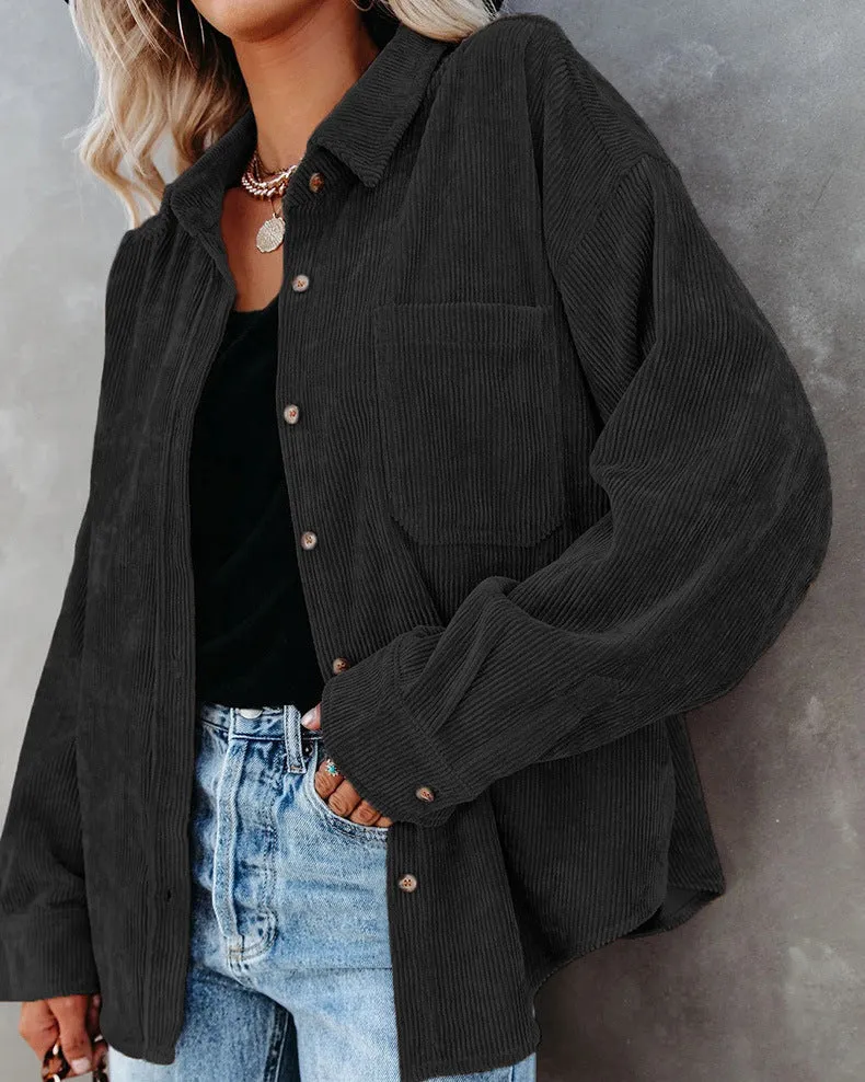Brunet® | Stylish Oversized Blouse With Button Closure