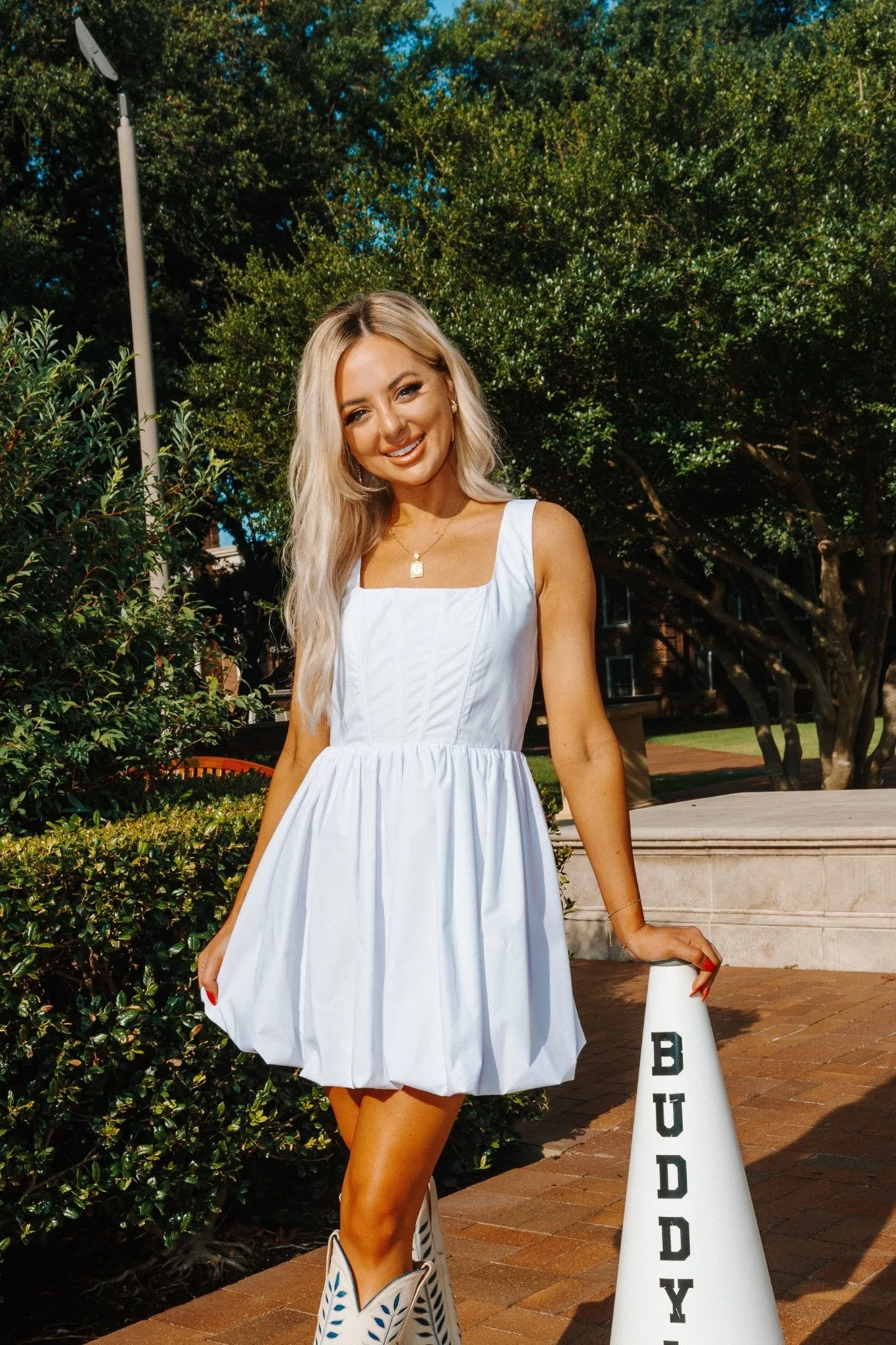 Buddy Love: Heidi Mini dress in white