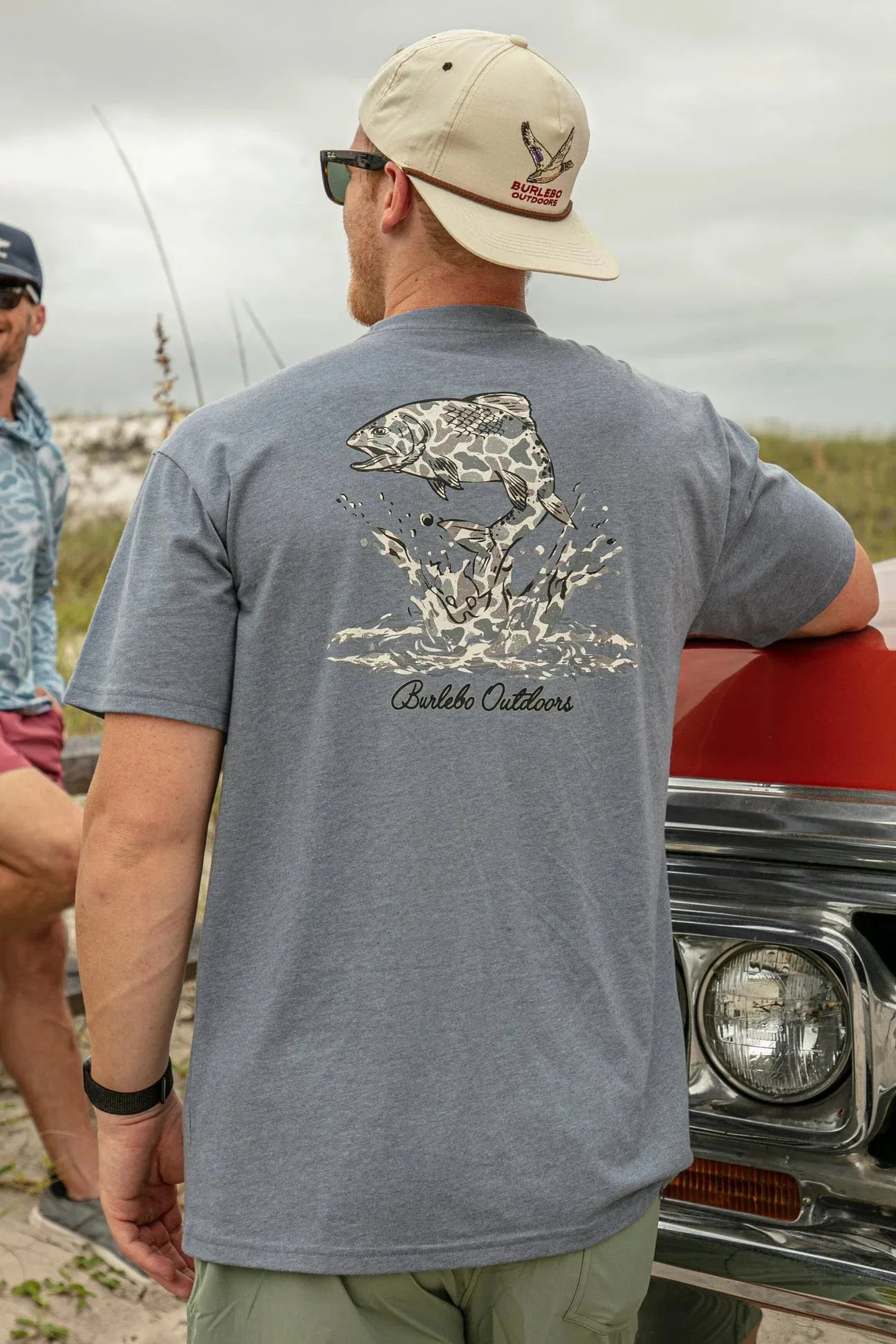 BURLEBO CAMO TROUT TEE