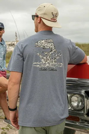 BURLEBO CAMO TROUT TEE