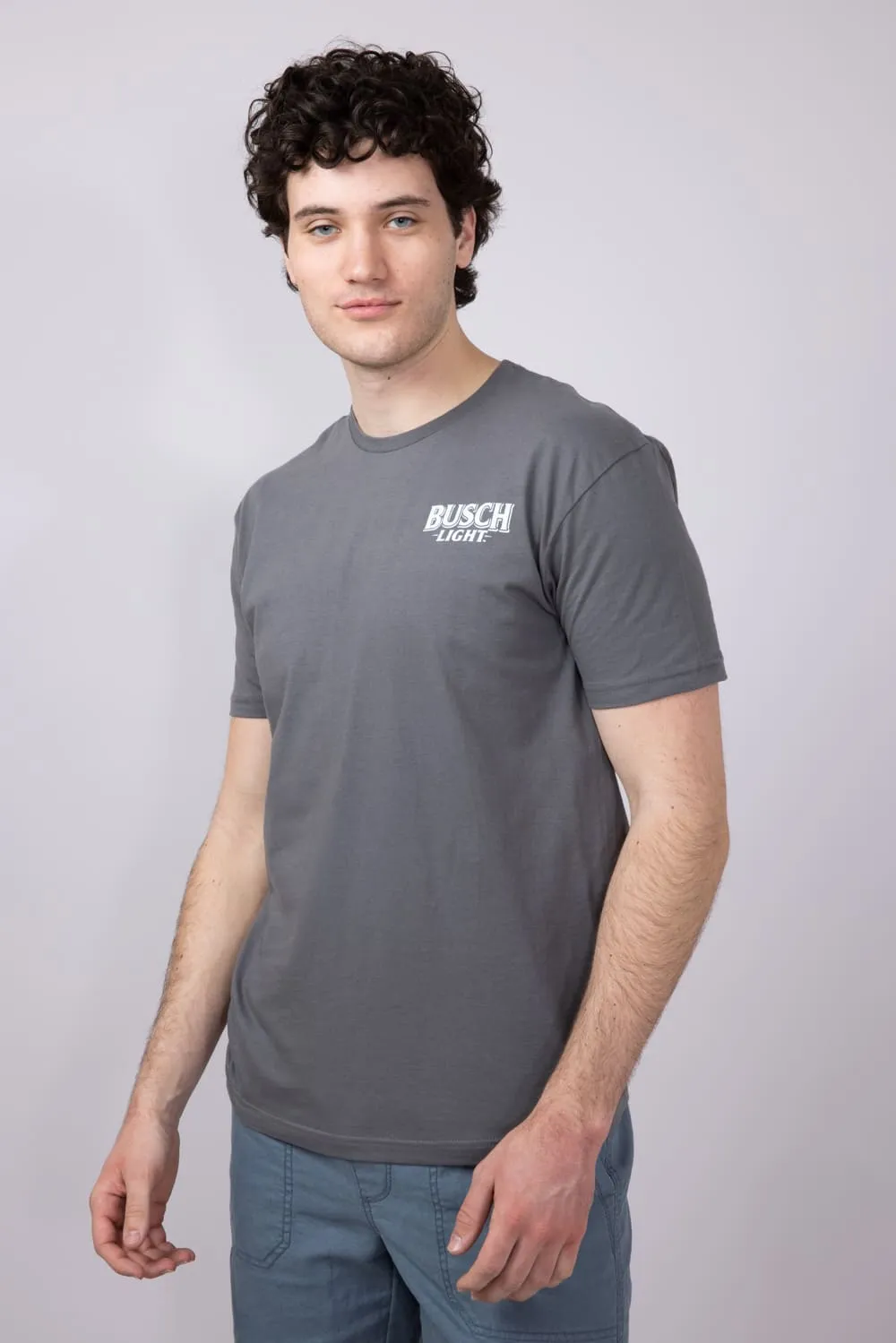 Busch Light Truck Cooler T-Shirt for Men in Charcoal | 2220-CHARCOAL