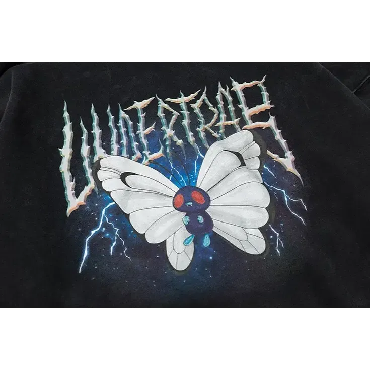 Butterfly Dreams Y2K Hoodie for Comfortable Streetwear Style