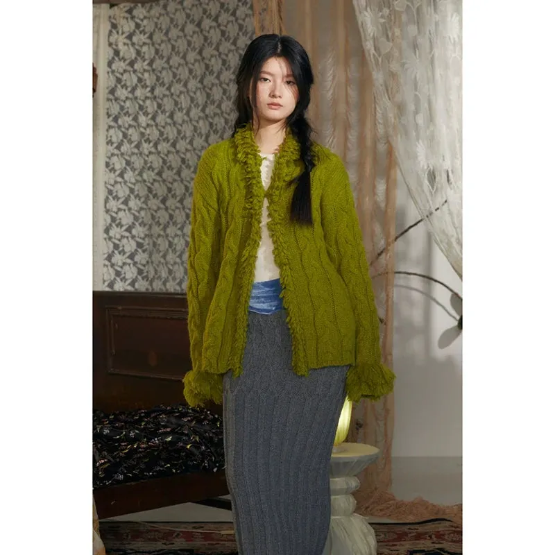 Cable-Knit Cardigan