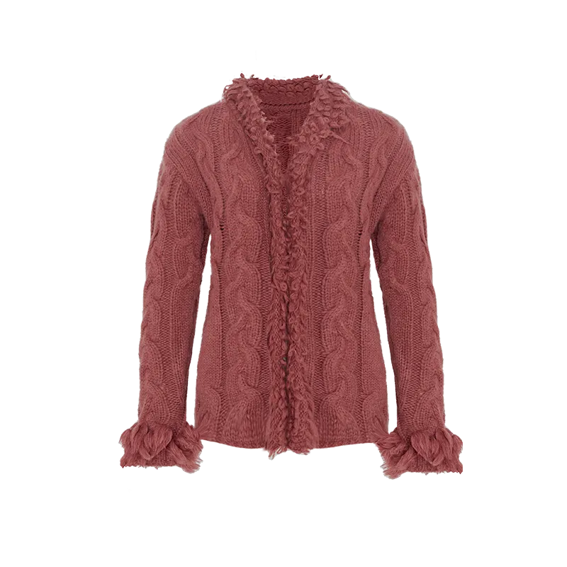 Cable-Knit Cardigan