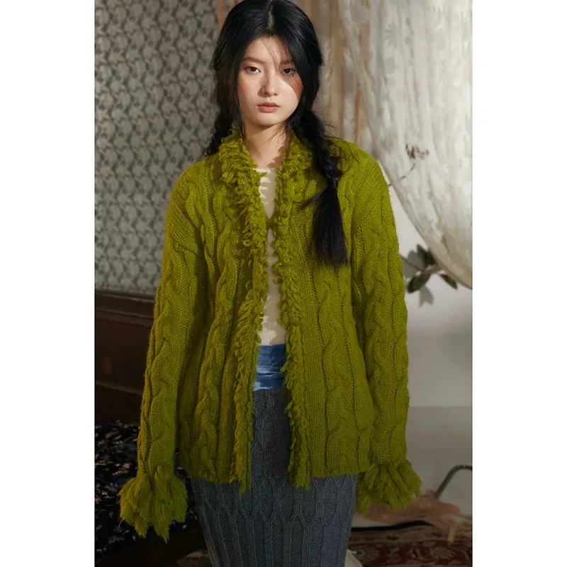 Cable-Knit Cardigan