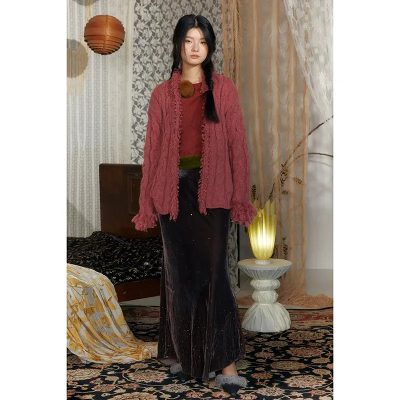 Cable-Knit Cardigan