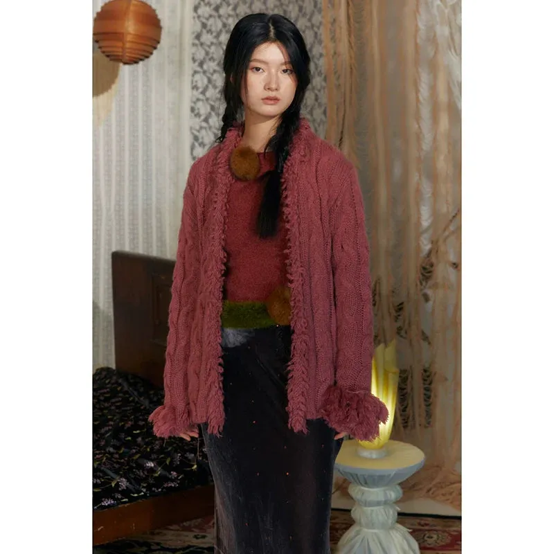 Cable-Knit Cardigan