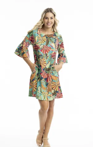 Calibishe Frill Sleeve Dress