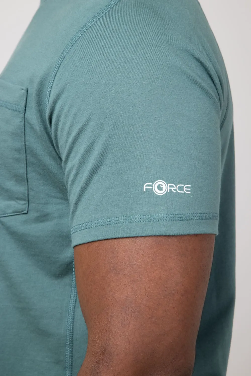 Carhartt Force Relaxed Fit Midweight Pocket T-Shirt for Men in Frosted Balsam | 106652-GH6-BALSAM