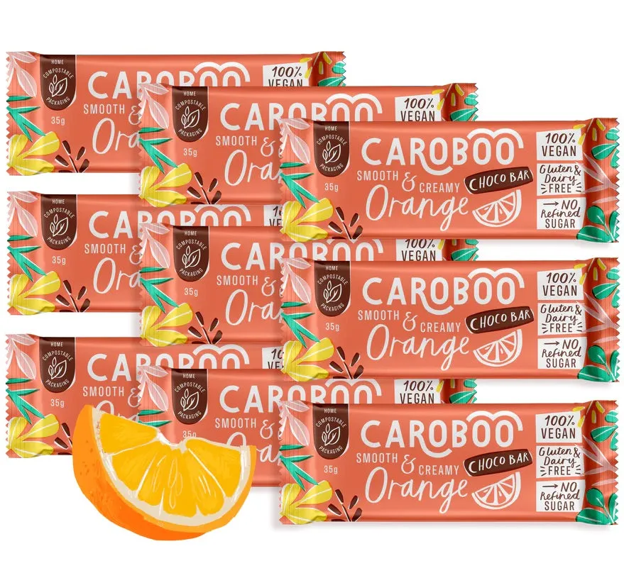 Caroboo Choco Bar - Smooth & Creamy Orange
