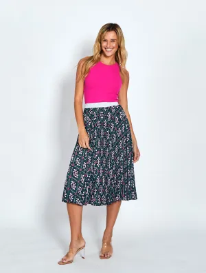 Celine Skirt - Navy Print