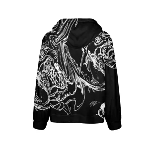 Chasing The Dragon Men's Flannel Hoodie