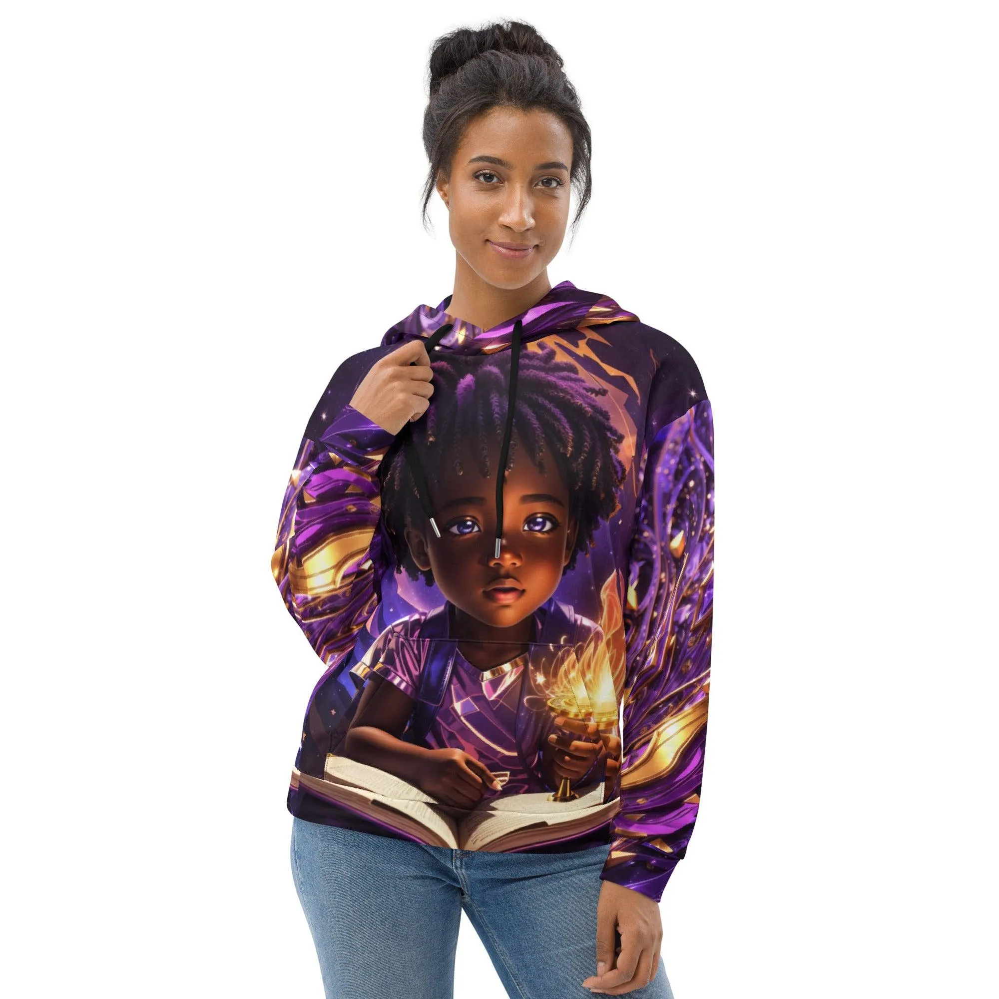 Child Reading A Book Unisex Hoodie
