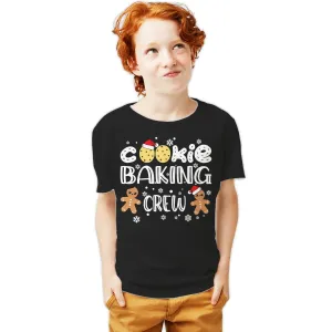 Christmas Cookie Baking Crew Gingerbread Men Matching Family Youth T-Shirt