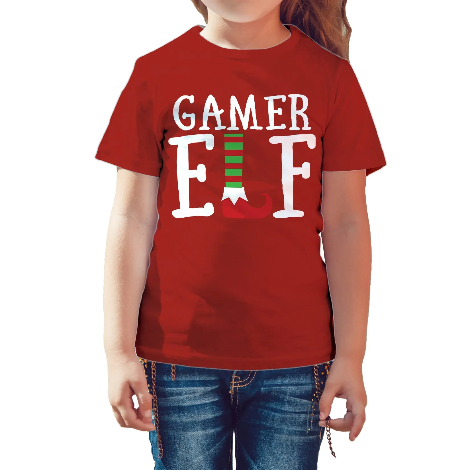Christmas Elf Squad Gamer Meme Cute Funny Matching Family Kid's T-Shirt