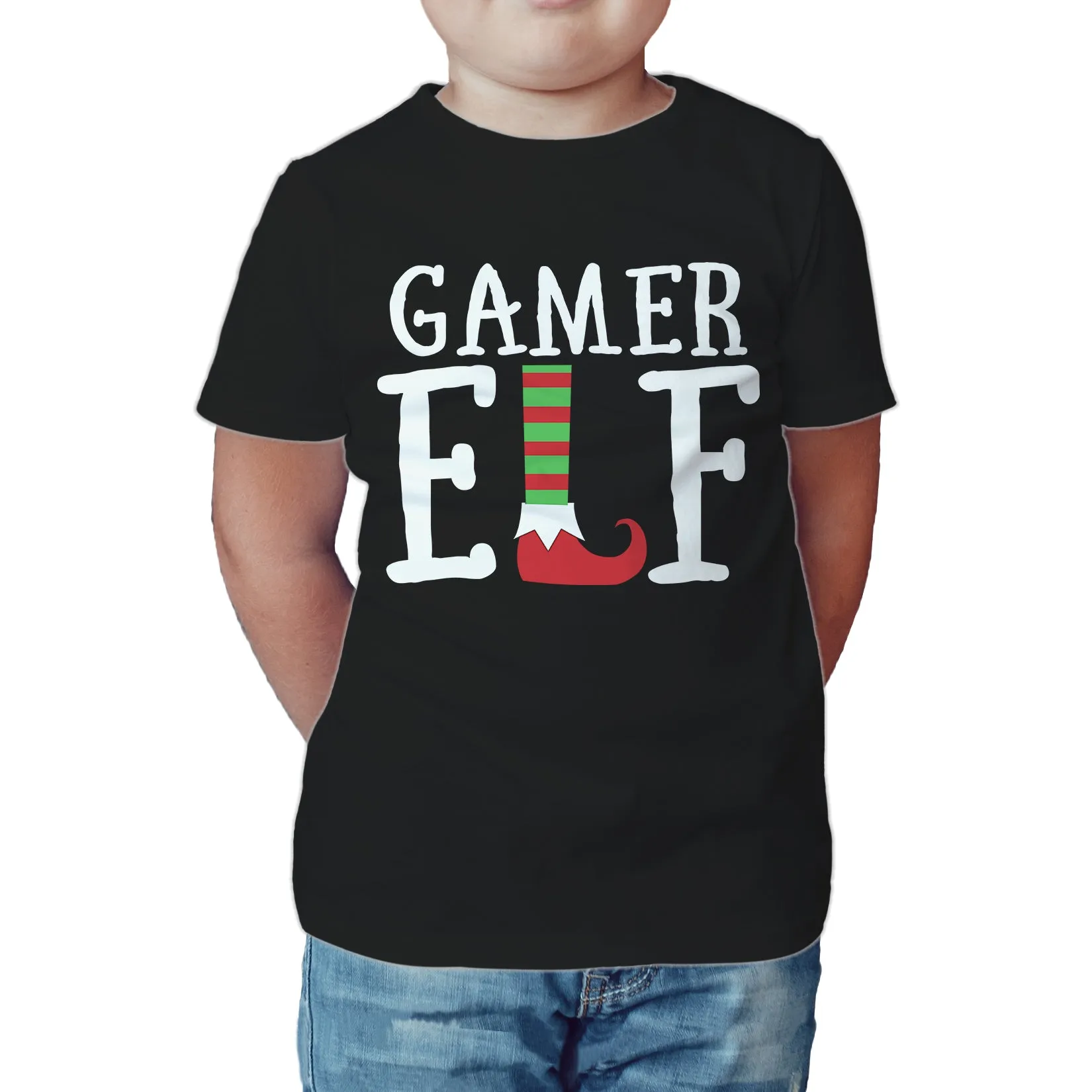 Christmas Elf Squad Gamer Meme Cute Funny Matching Family Kid's T-Shirt
