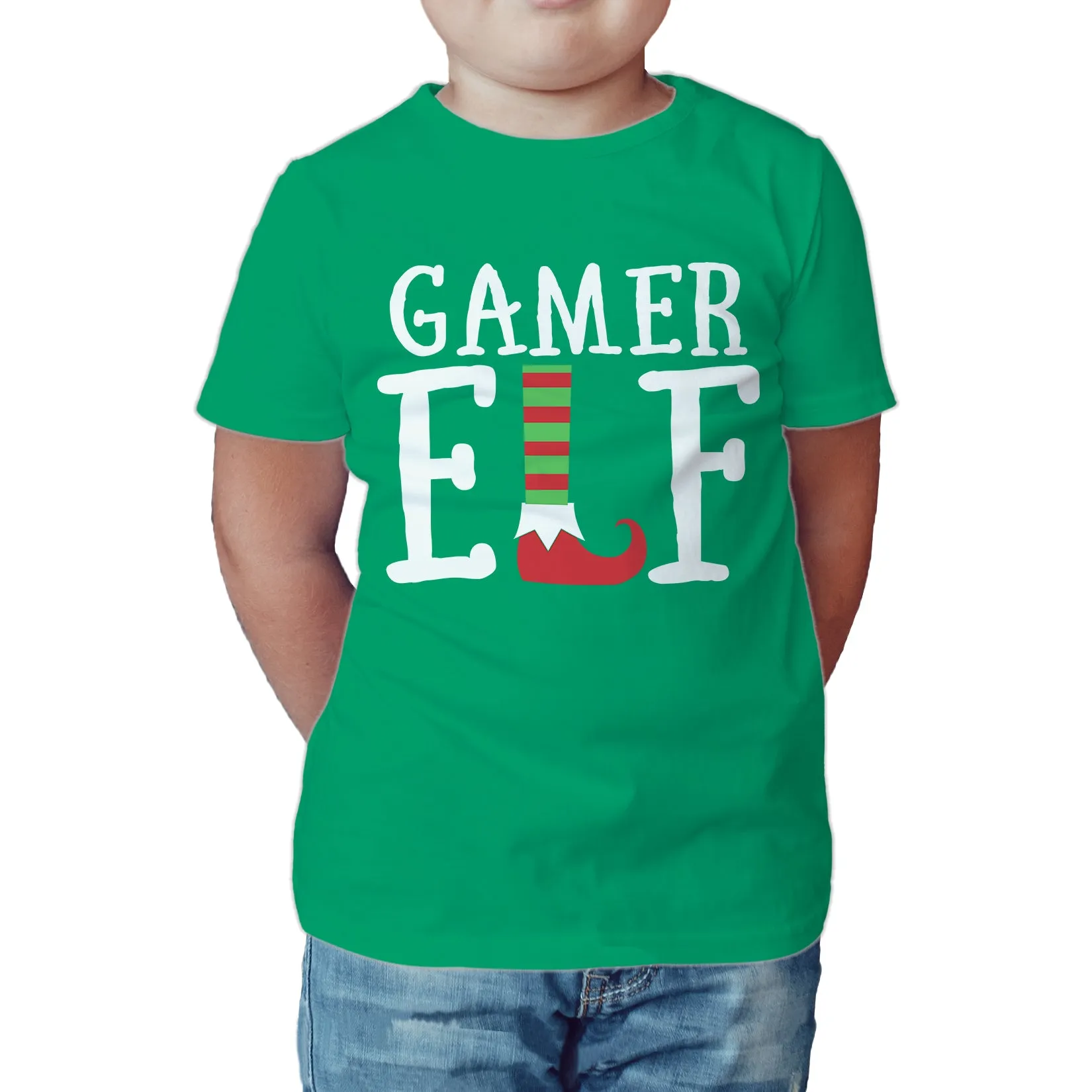 Christmas Elf Squad Gamer Meme Cute Funny Matching Family Kid's T-Shirt