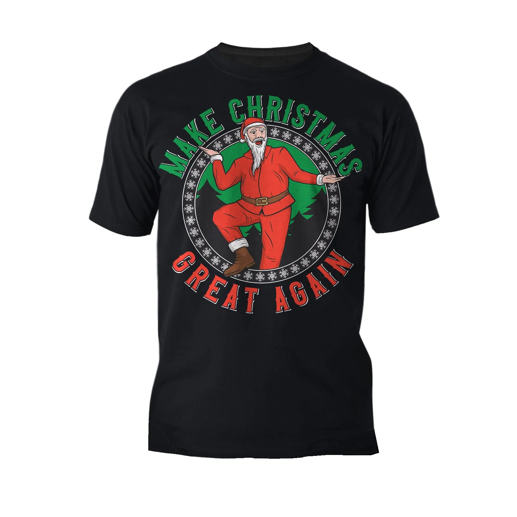 Christmas Santa Make Xmas Great Again Meme Dad Joke Fun Lol Men's T-Shirt