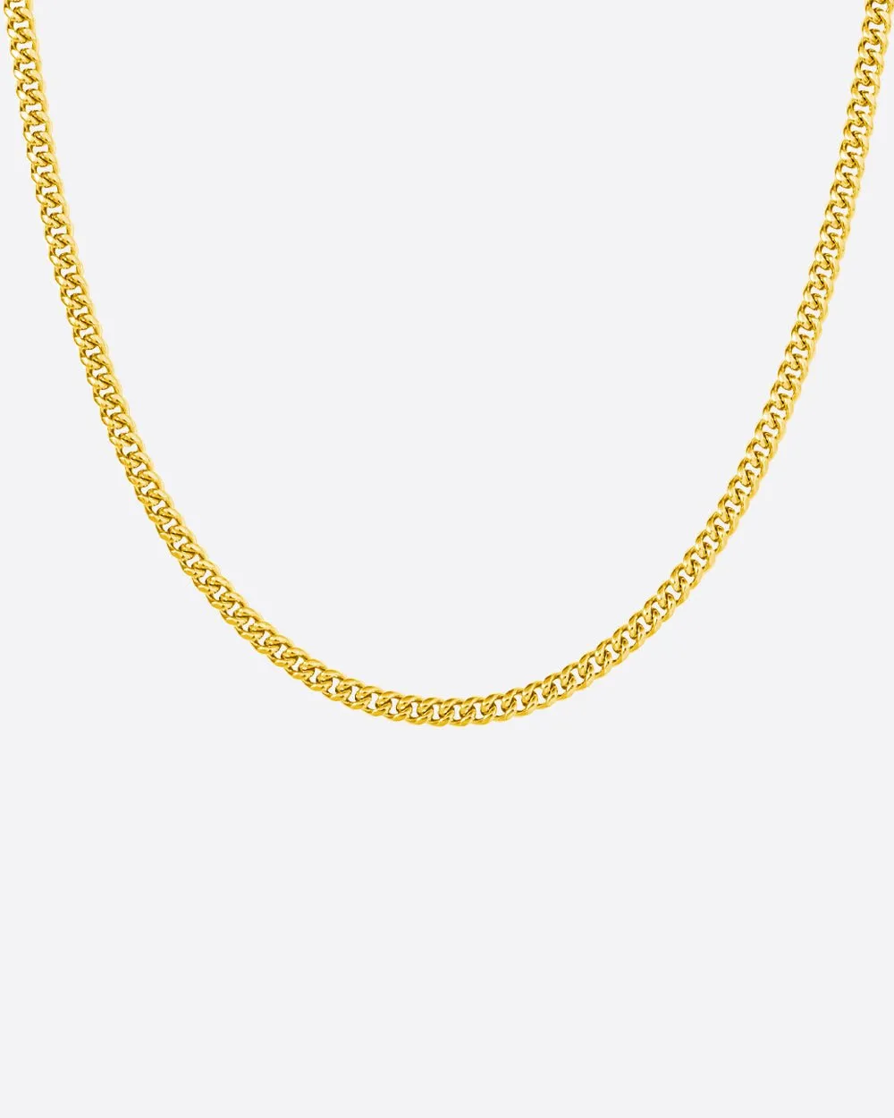 CLEAN CUBANA CHAIN. - 4MM GOLD