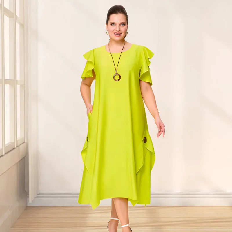 Clementine | Relaxed Fit Dress with Flirty Sleeves