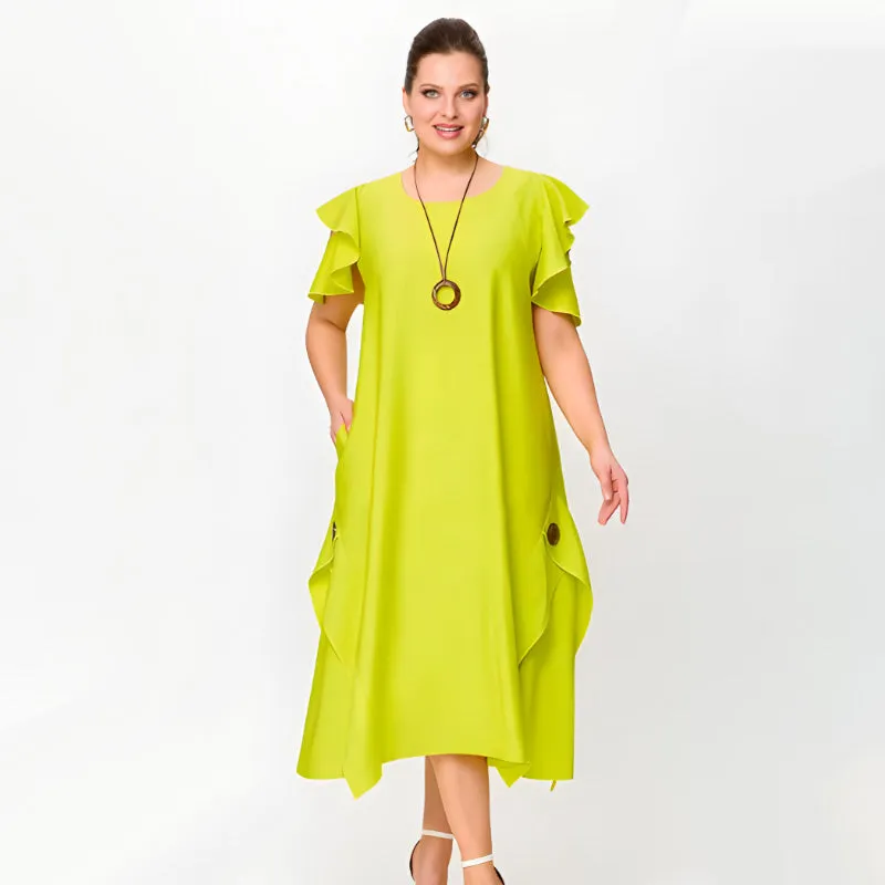 Clementine | Relaxed Fit Dress with Flirty Sleeves