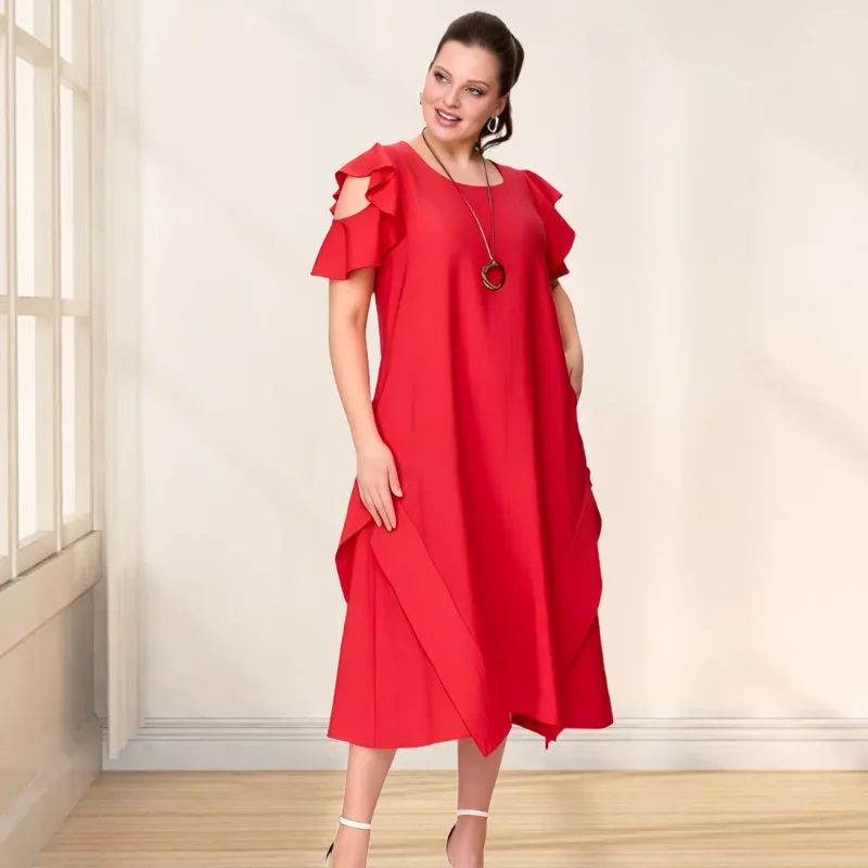 Clementine | Relaxed Fit Dress with Flirty Sleeves