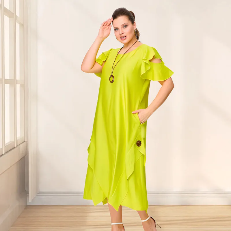 Clementine | Relaxed Fit Dress with Flirty Sleeves