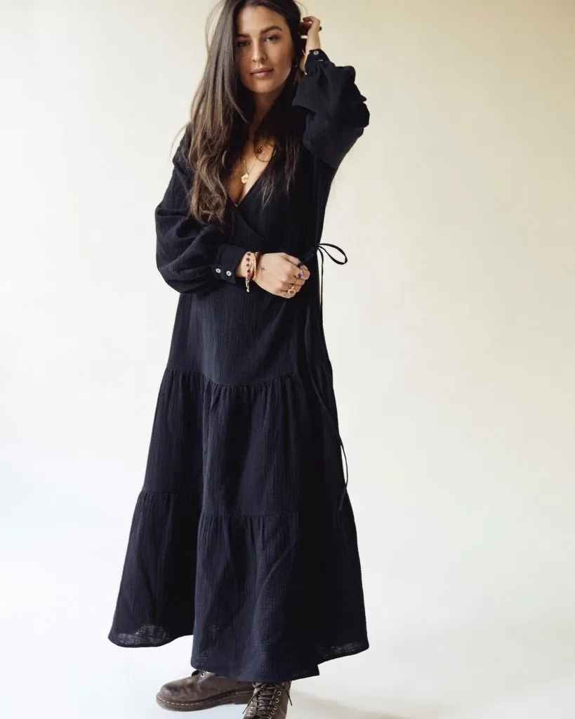 Cleo Tier Dress - Black