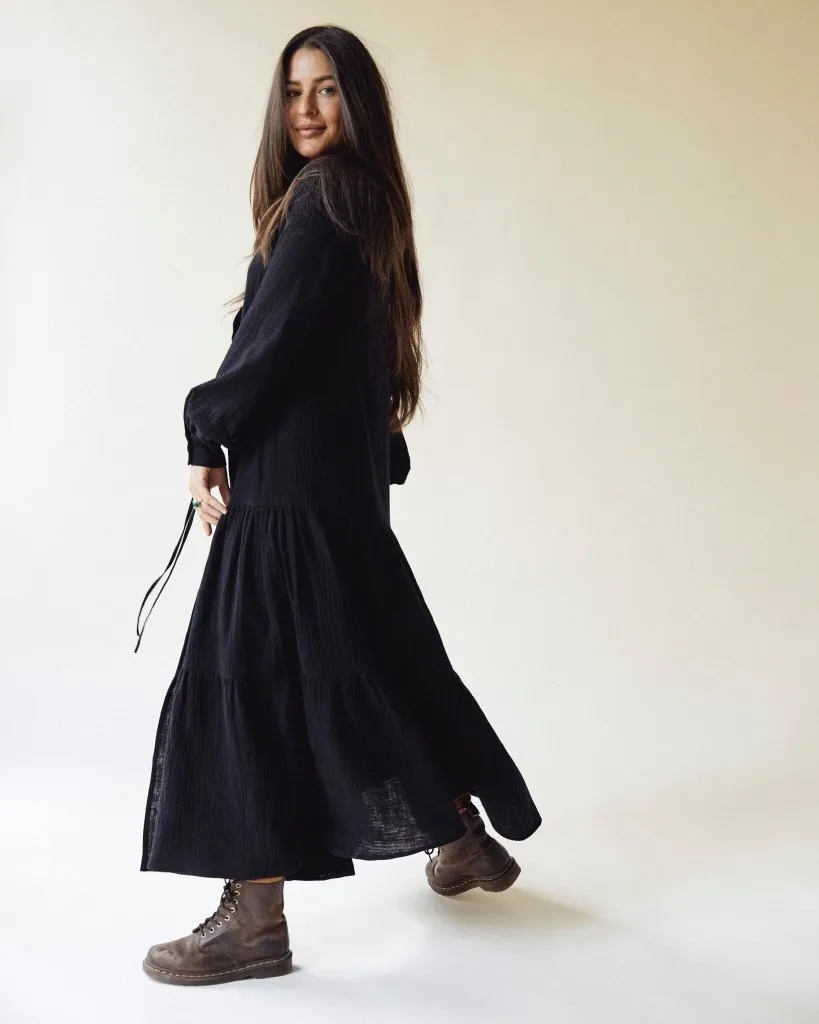 Cleo Tier Dress - Black