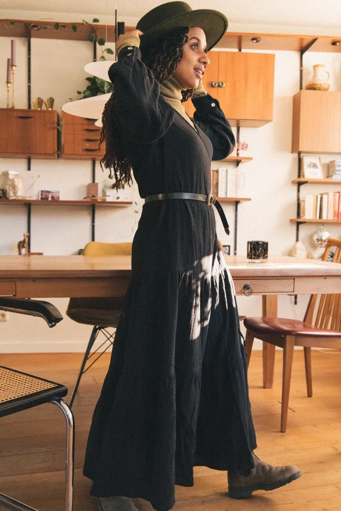 Cleo Tier Dress - Black