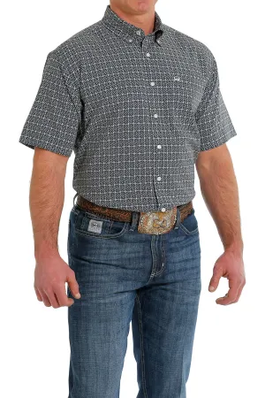 CLMTW1704115 Cinch Shirt S/S ArenaFlex Navy Squares