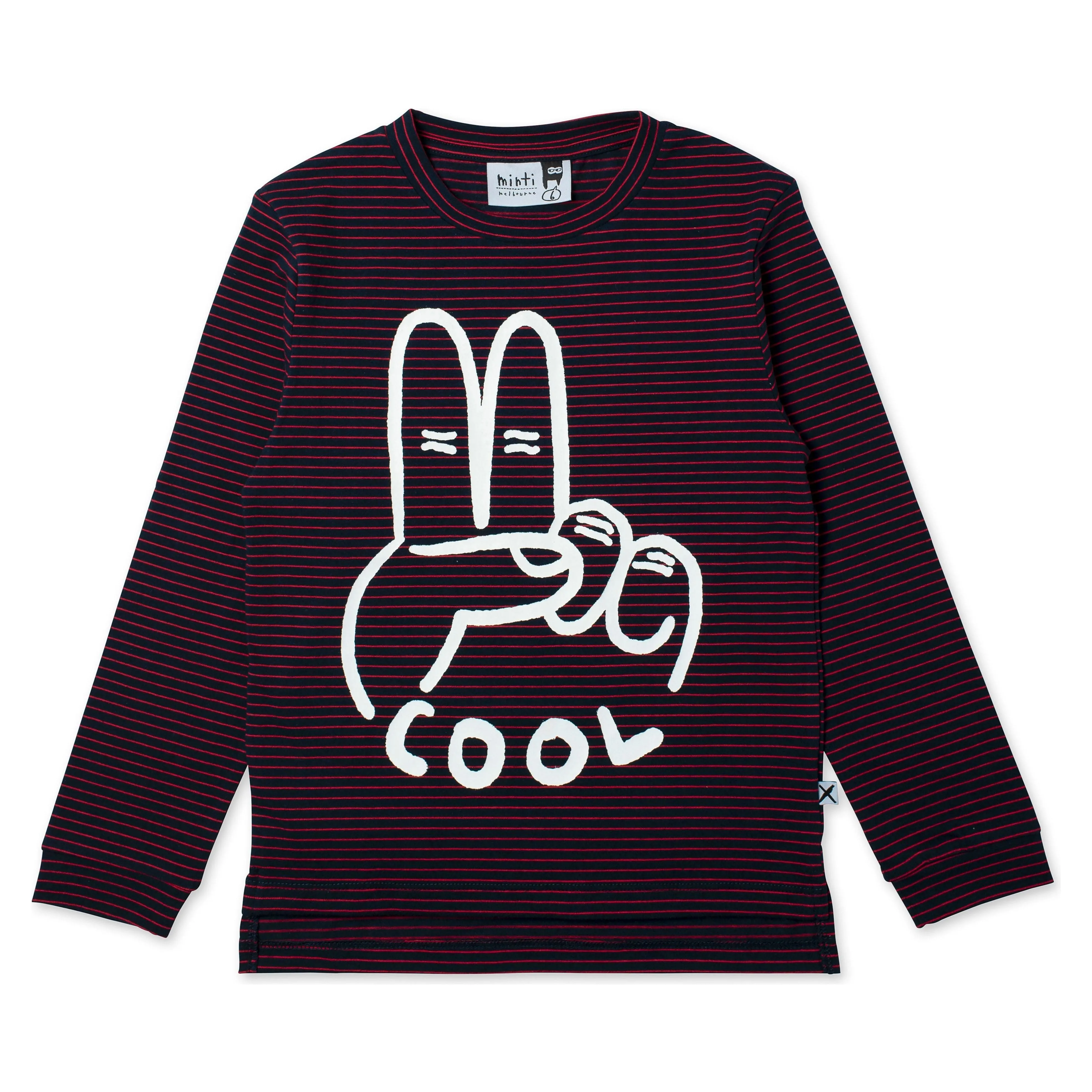 Cool Tee - Navy/Red Stripe