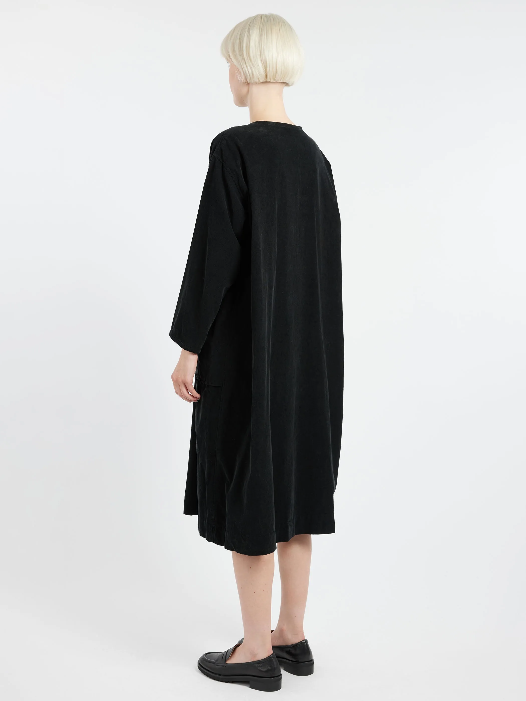 Corduroy Henley Dress