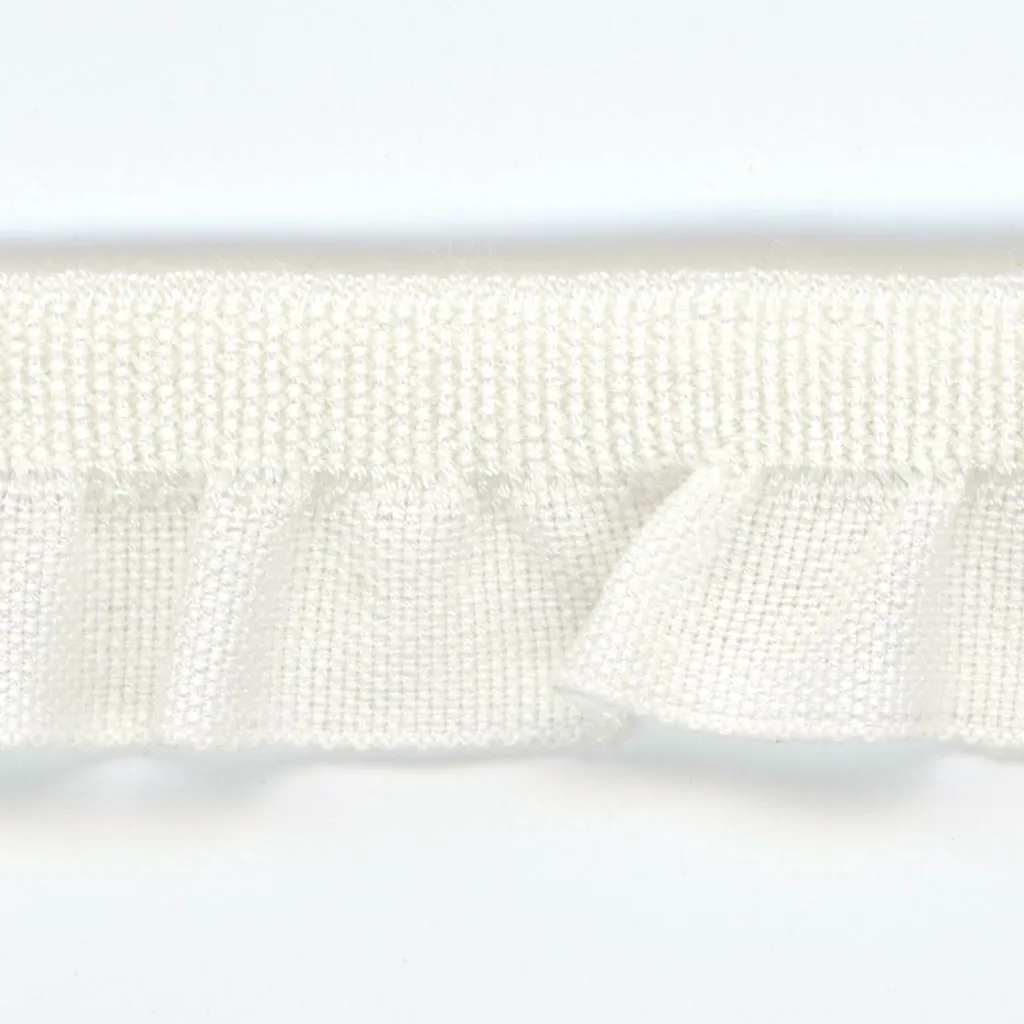 Cotton Frill Stretch #01 White