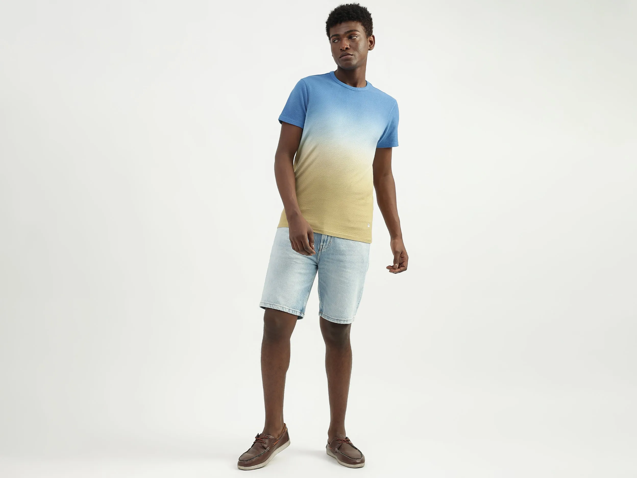 Cotton Printed Round Neck Mens T-shirts