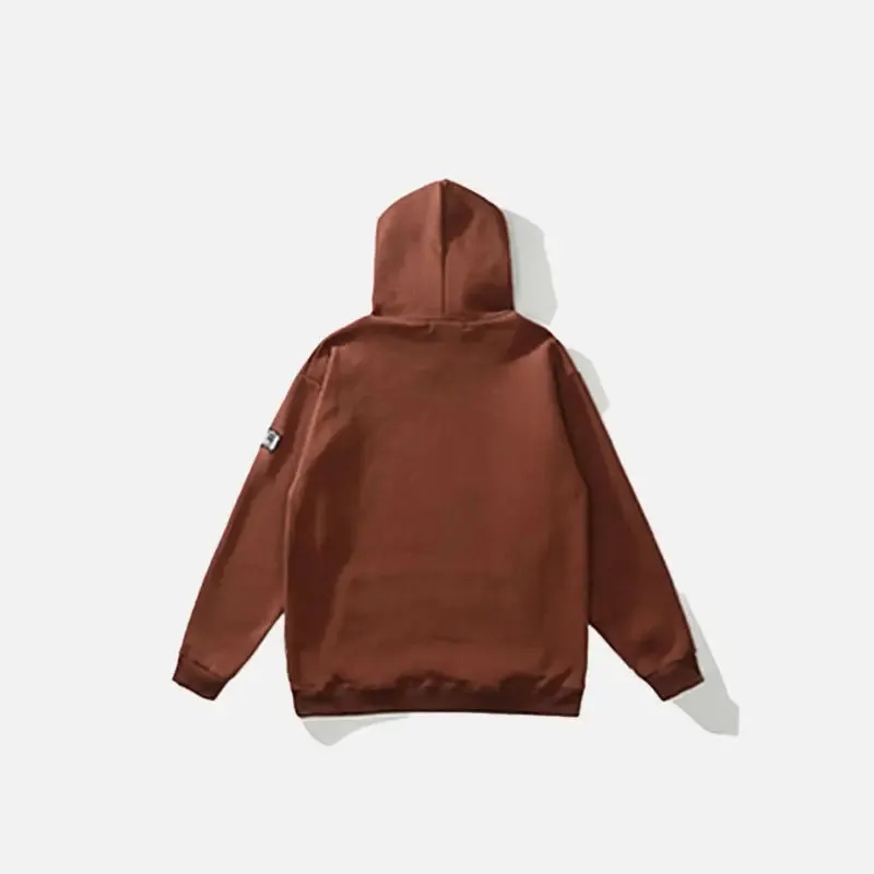 Cozy Y2K Hoodie with Skeleton Patch for Your Wardrobe