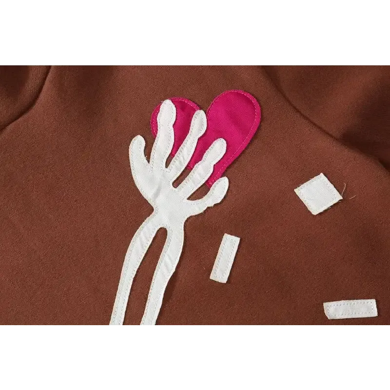 Cozy Y2K Hoodie with Skeleton Patch for Your Wardrobe