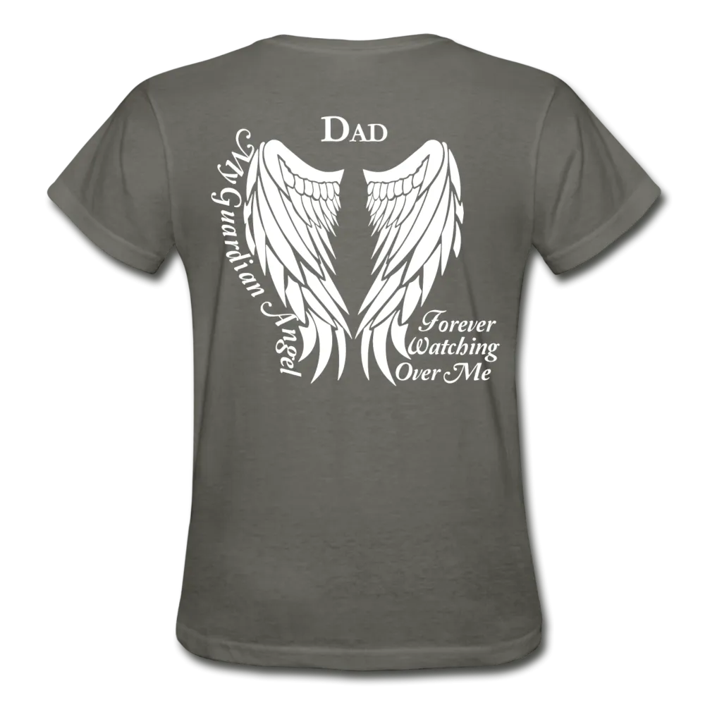 Dad Guardian Angel Gildan Ultra Cotton Ladies T-Shirt