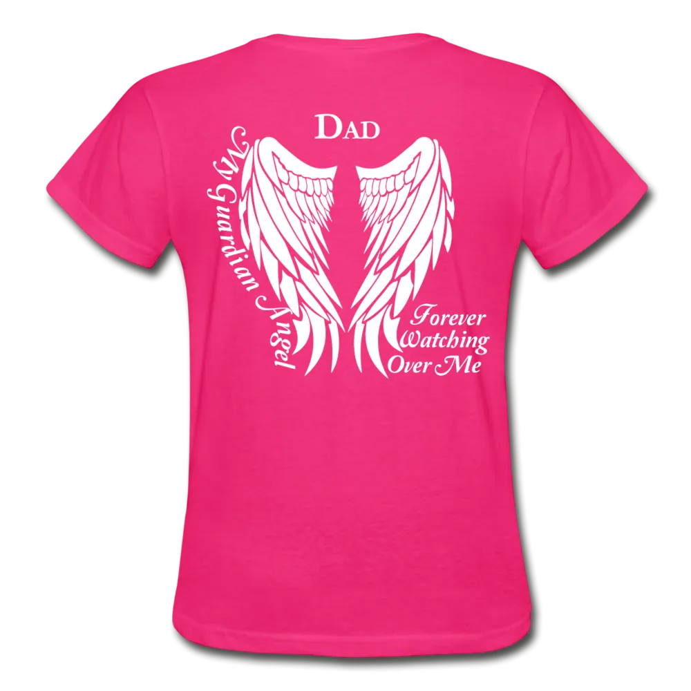 Dad Guardian Angel Gildan Ultra Cotton Ladies T-Shirt