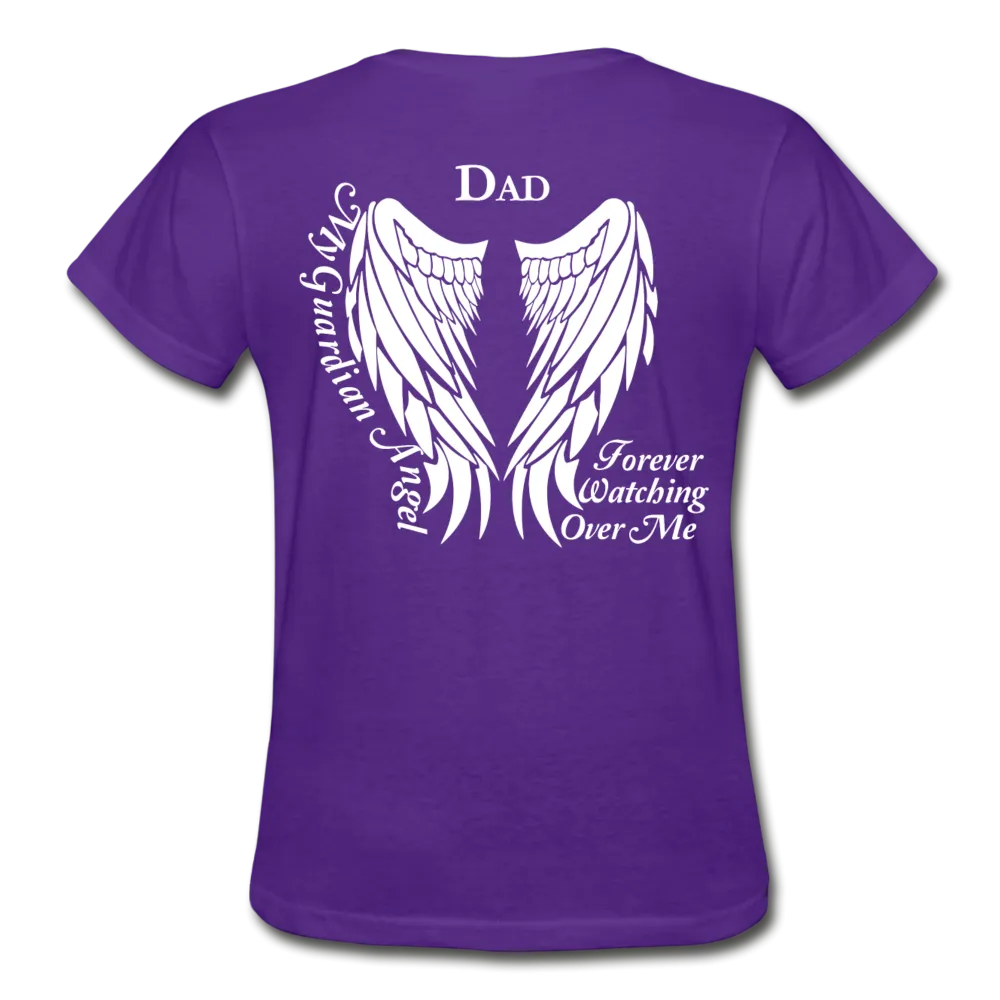 Dad Guardian Angel Gildan Ultra Cotton Ladies T-Shirt