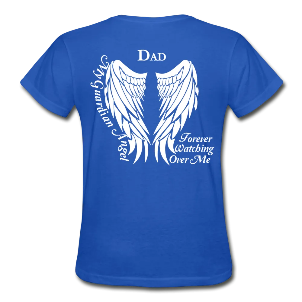 Dad Guardian Angel Gildan Ultra Cotton Ladies T-Shirt