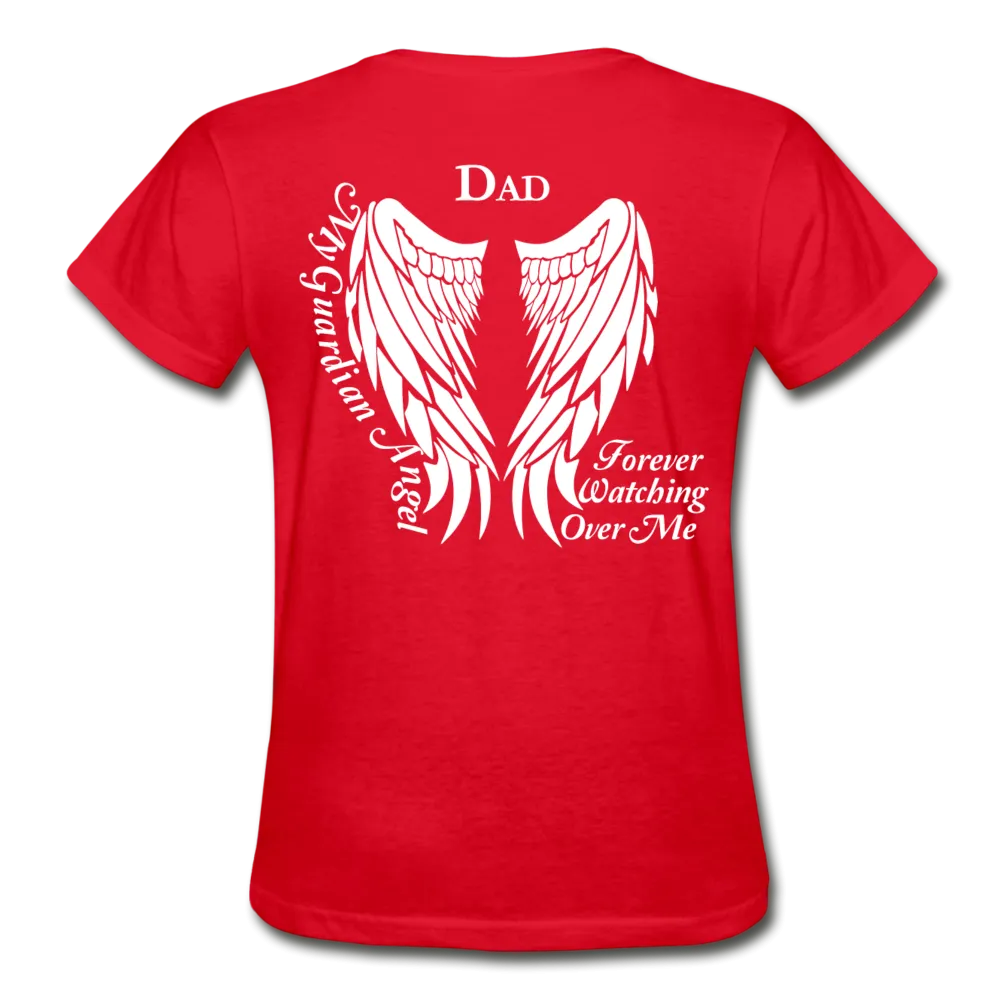 Dad Guardian Angel Gildan Ultra Cotton Ladies T-Shirt