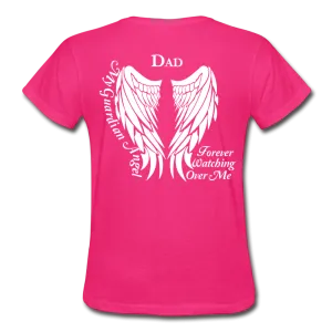 Dad Guardian Angel Gildan Ultra Cotton Ladies T-Shirt