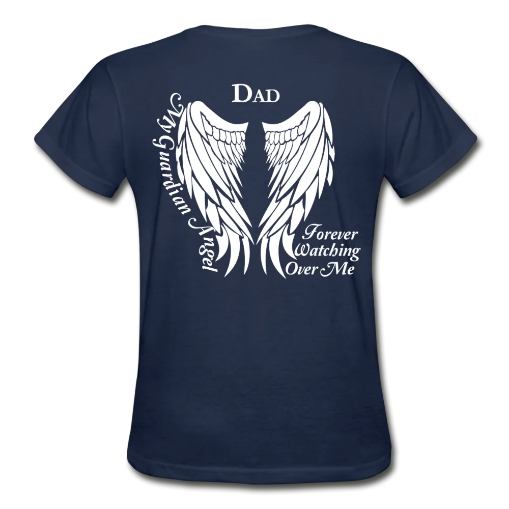 Dad Guardian Angel Gildan Ultra Cotton Ladies T-Shirt
