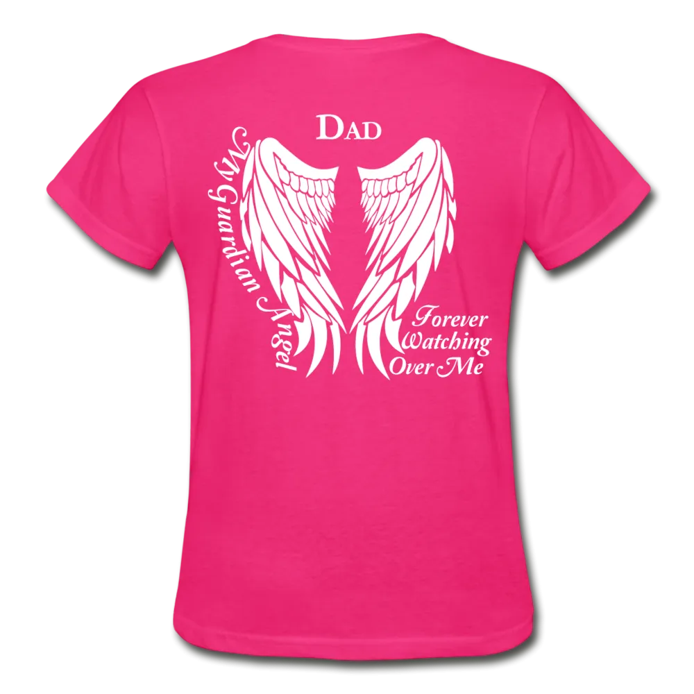 Dad Guardian Angel Gildan Ultra Cotton Ladies T-Shirt