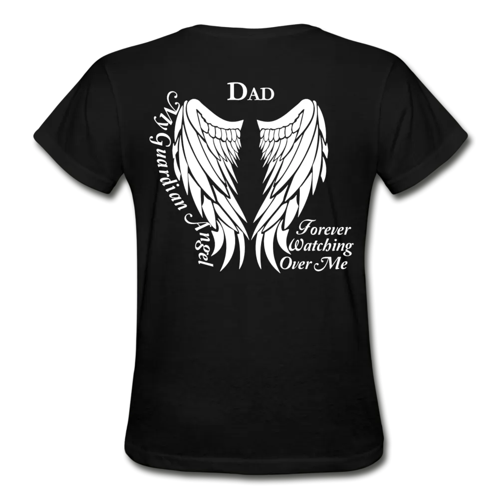 Dad Guardian Angel Gildan Ultra Cotton Ladies T-Shirt